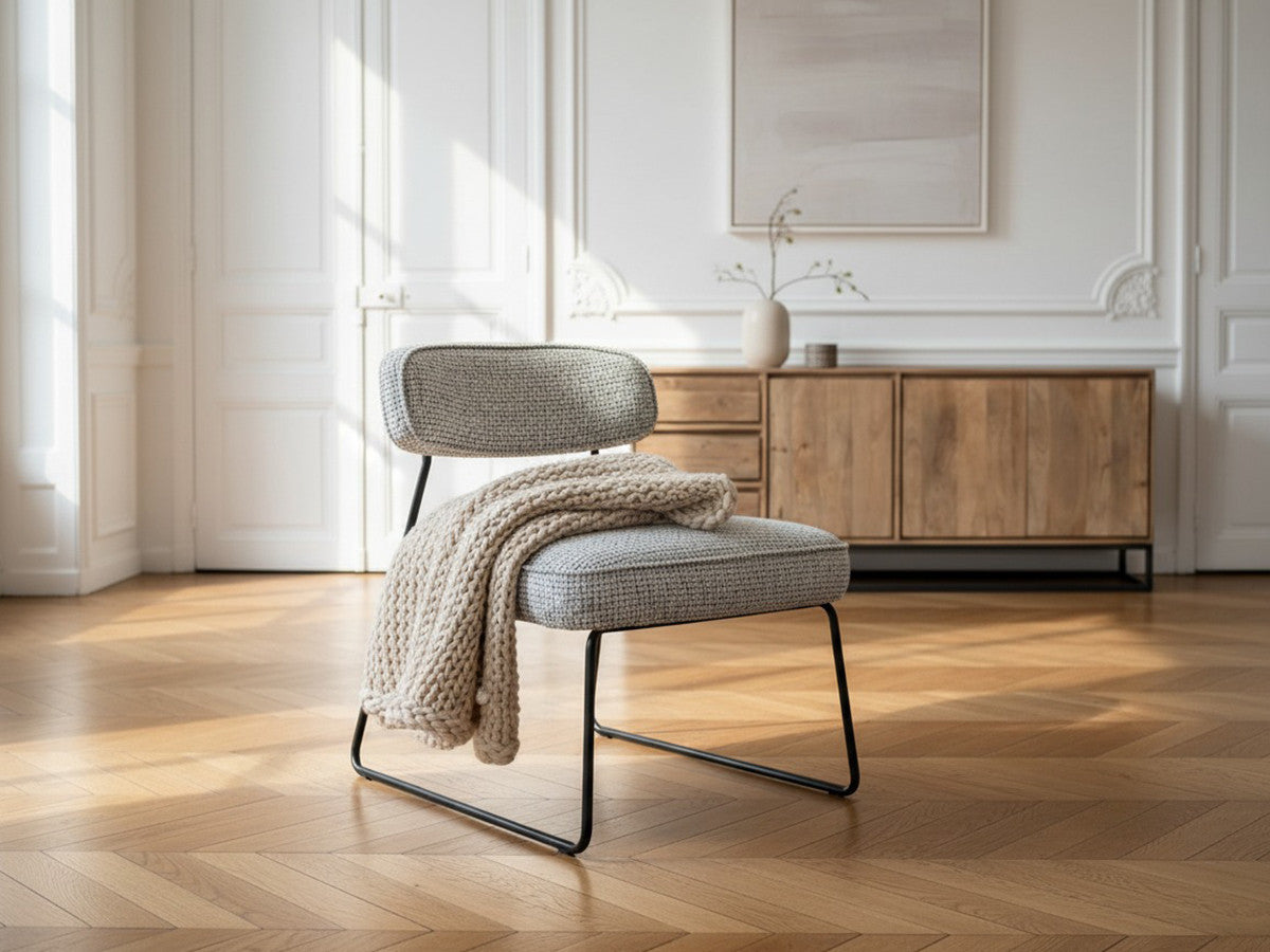 Set van 2 MANON fauteuils in badstof