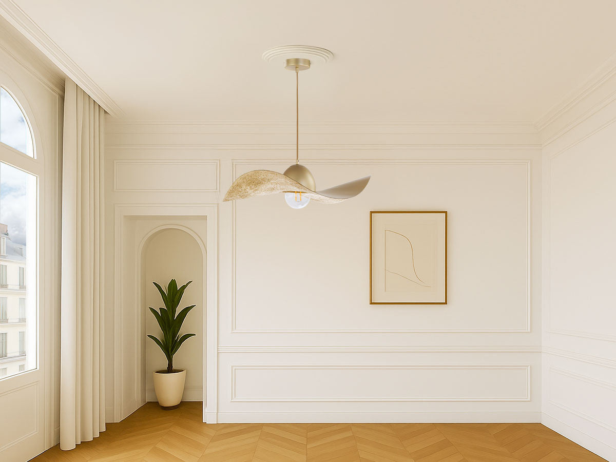 Lustre KIRAN en acier