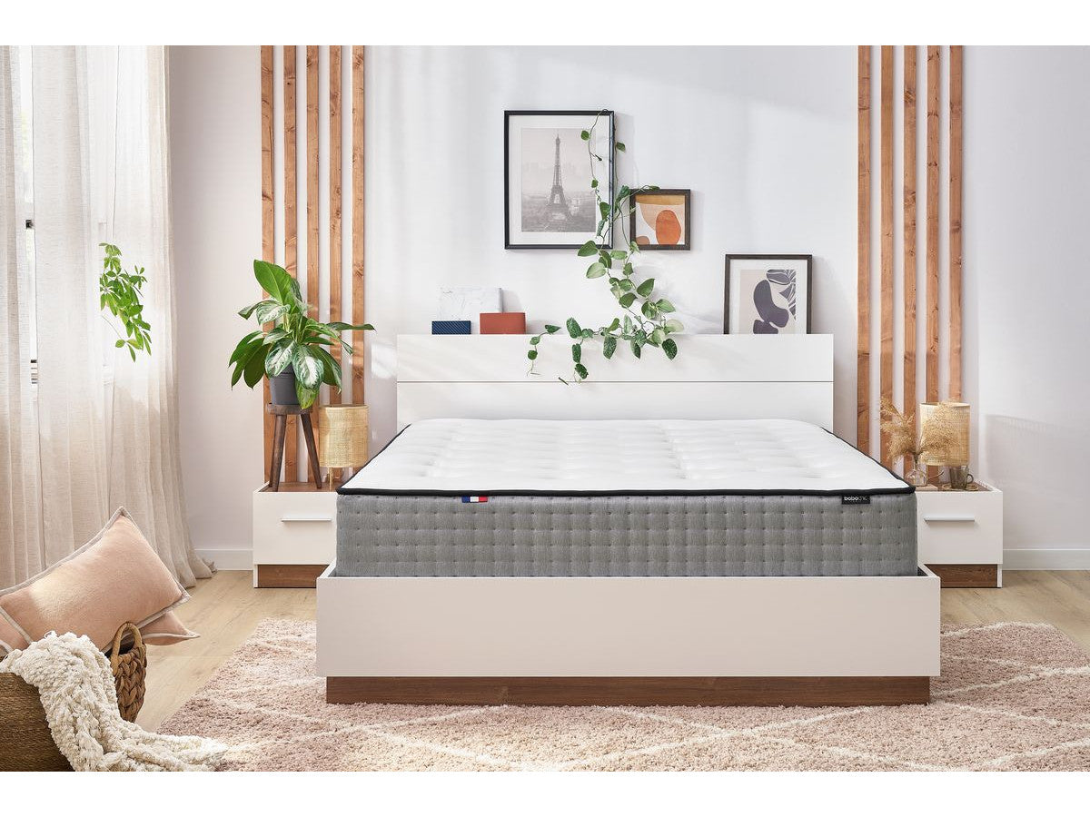 Matelas CAPUCINE 30 cm 672 ressorts ensachés + mémoire de forme