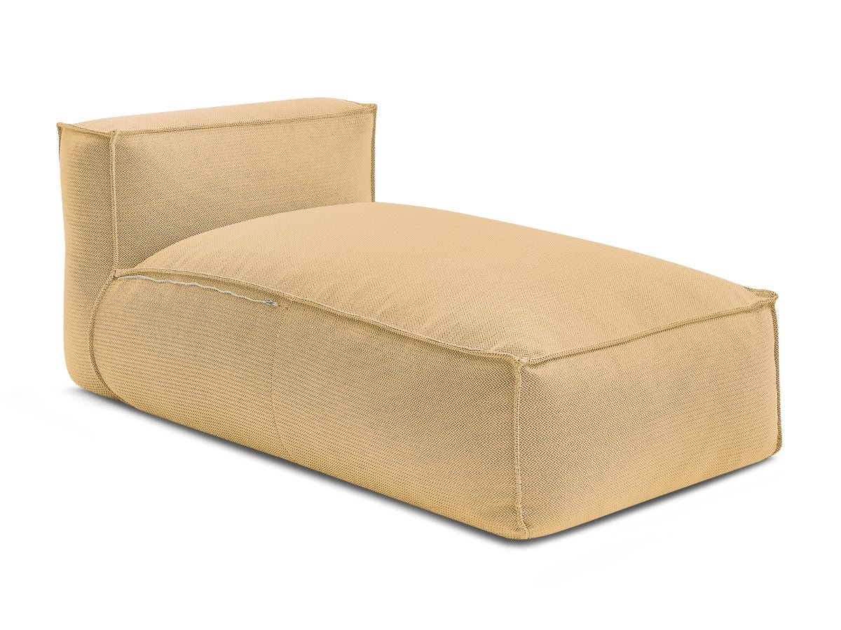 Méridienne sans accoudoir avec bâche de protection pour canapé de jardin modulable BIARRITZ