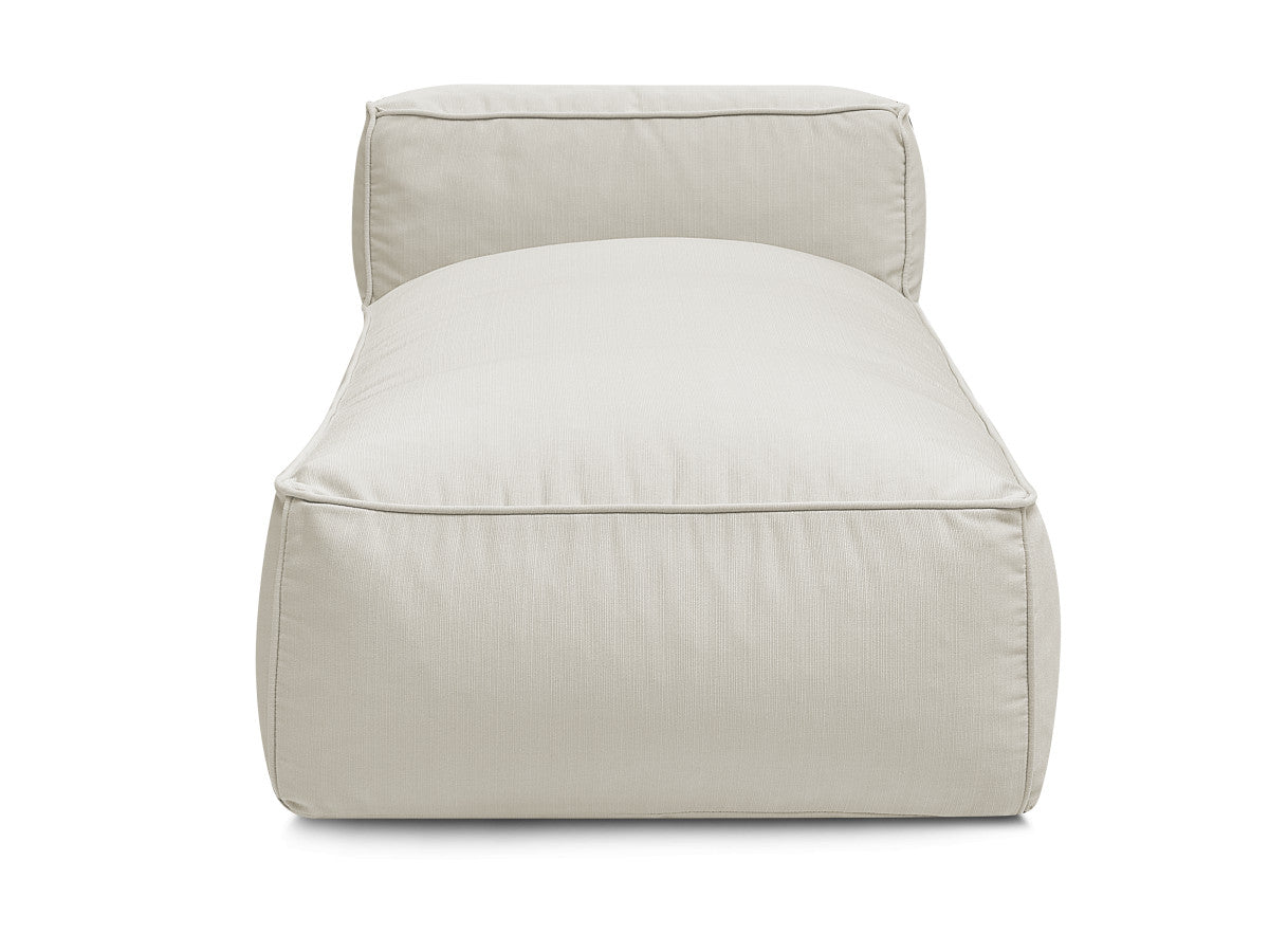 Méridienne sans accoudoir pour canapé de jardin modulable GIULIA avec bâche de protection