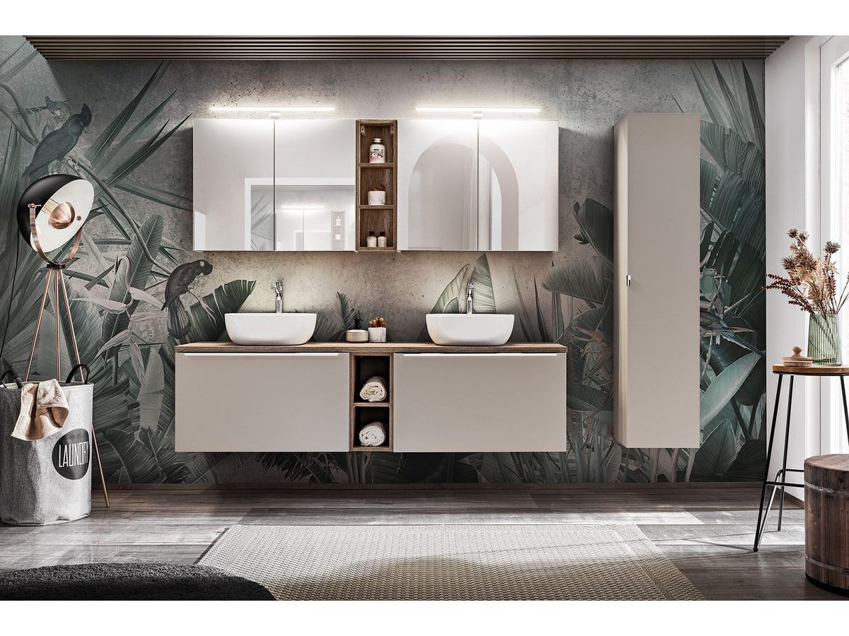Meuble de salle de bain 180 cm FANNY Taupe