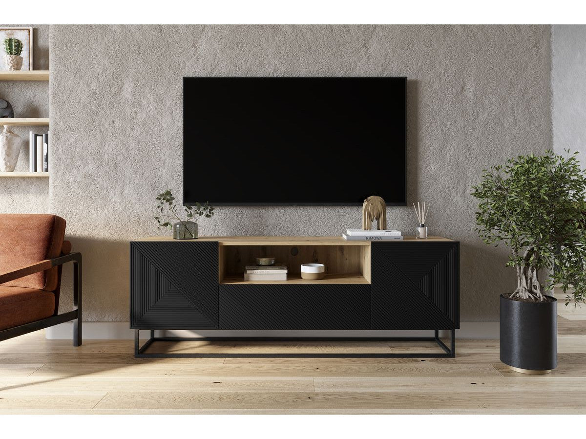 Meuble TV 167 cm ALICE pieds en métal