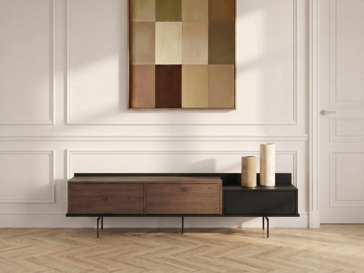 FREDA tv-meubel 2 deuren 1 lade 200 cm