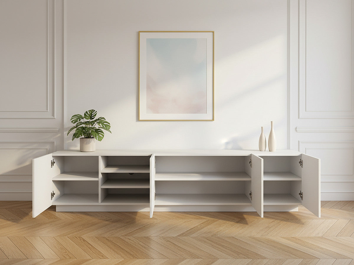 Meuble TV 200 cm ALICE avec niches