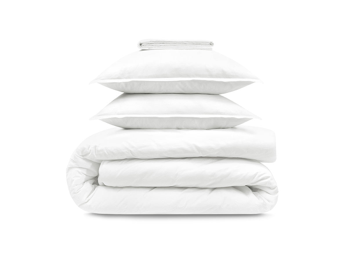 Parure en coton ARTEMIS avec une housse de couette, 2 taies d'oreiller et un drap housse