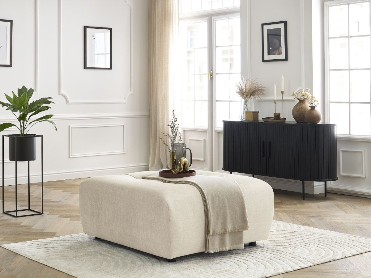 Pouf ARSENE tissu velours