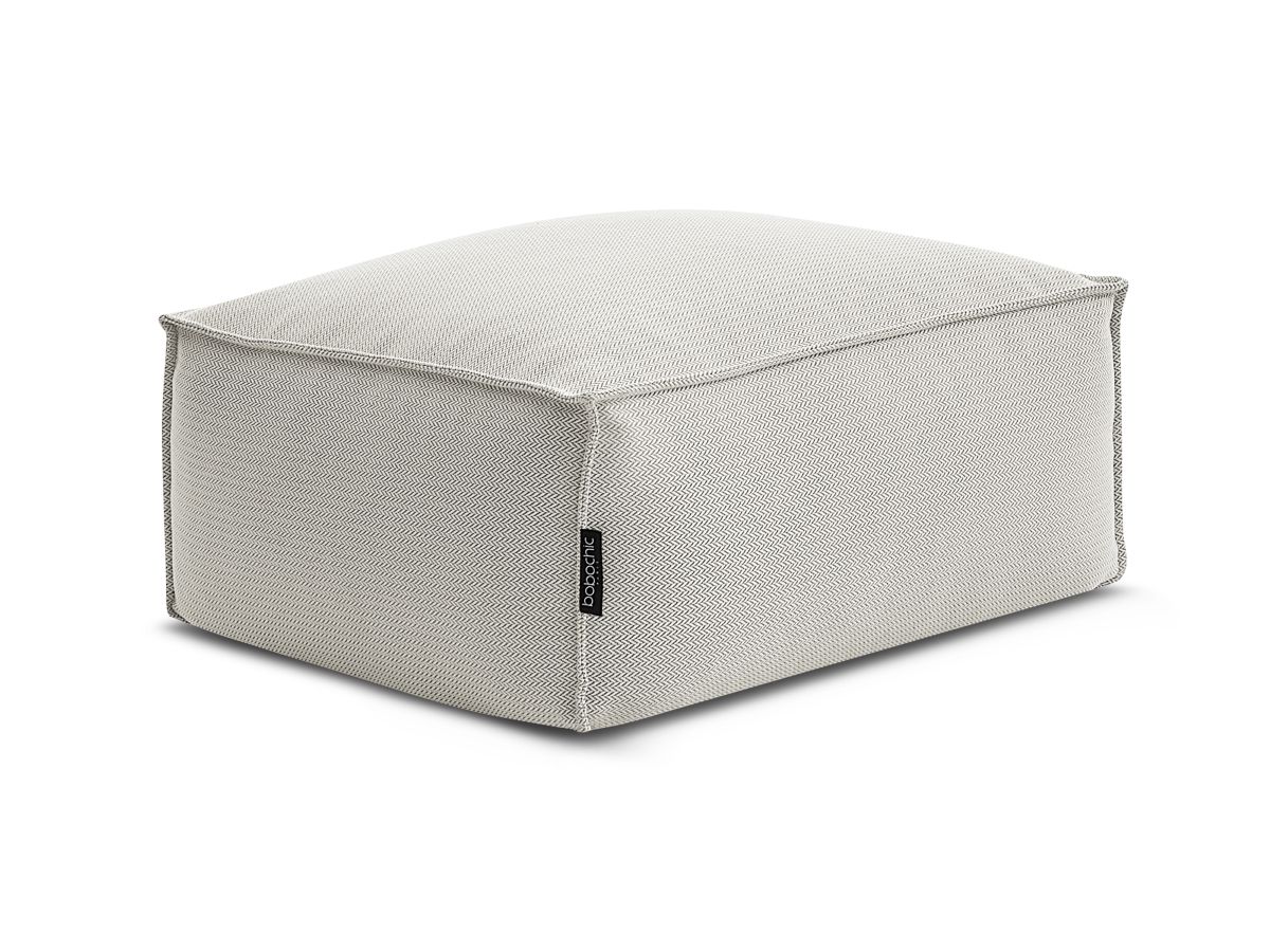 Poef met beschermhoes voor modulaire tuinbank BIARRITZ