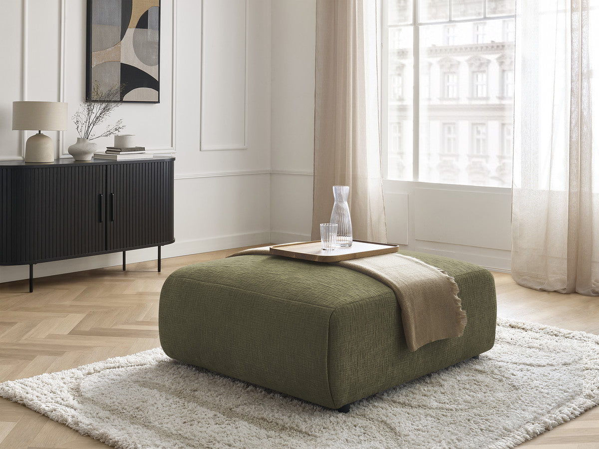 Pouf grand JANA tissu texturé