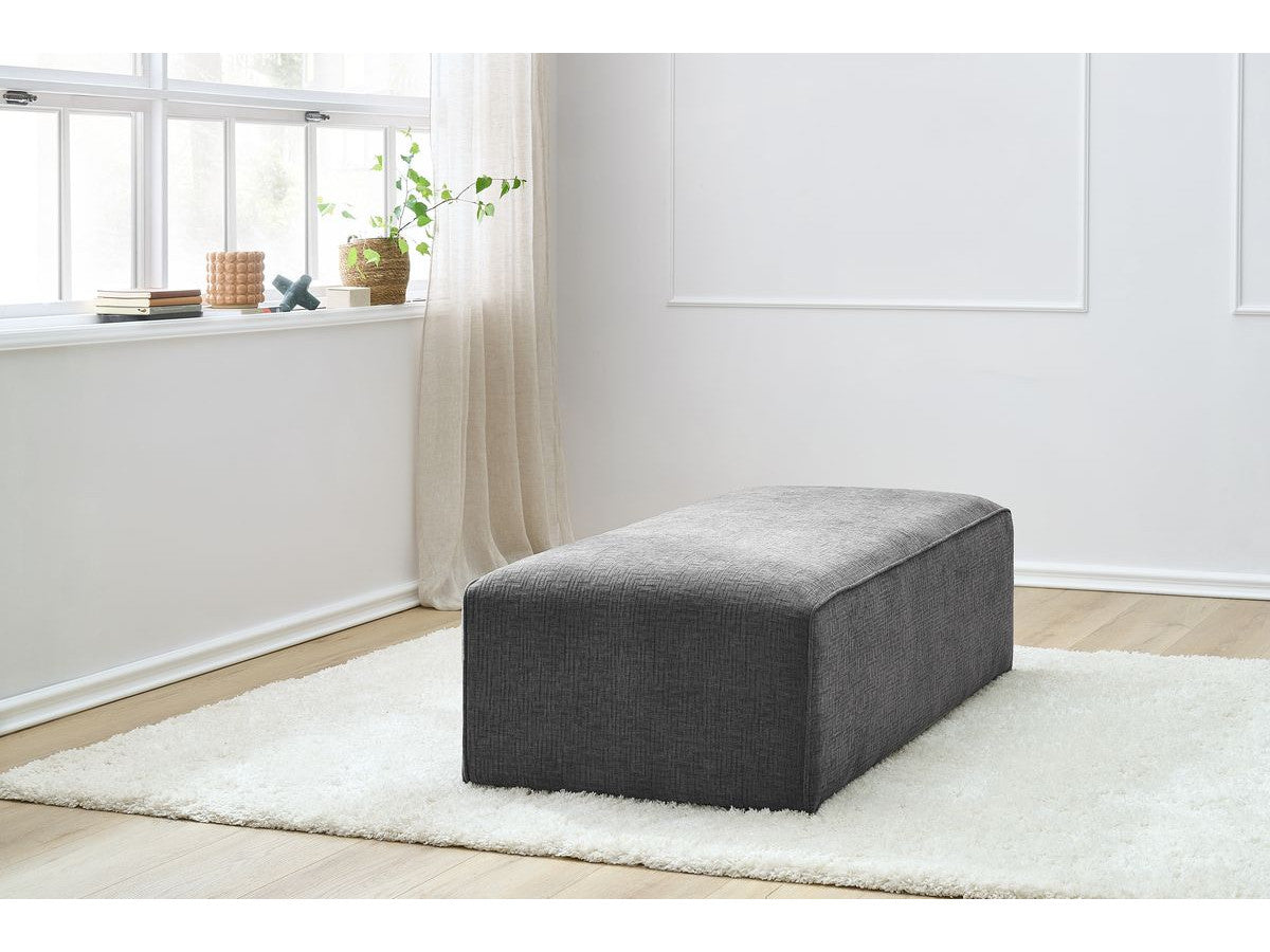 Pouf pour canapé modulable MEGEVE tissu texturé