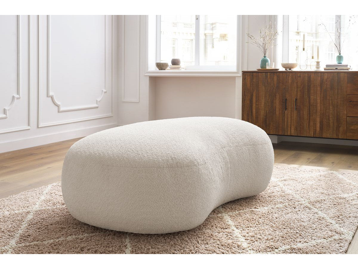 Pouf SAINT-GERMAIN tissu bouclette