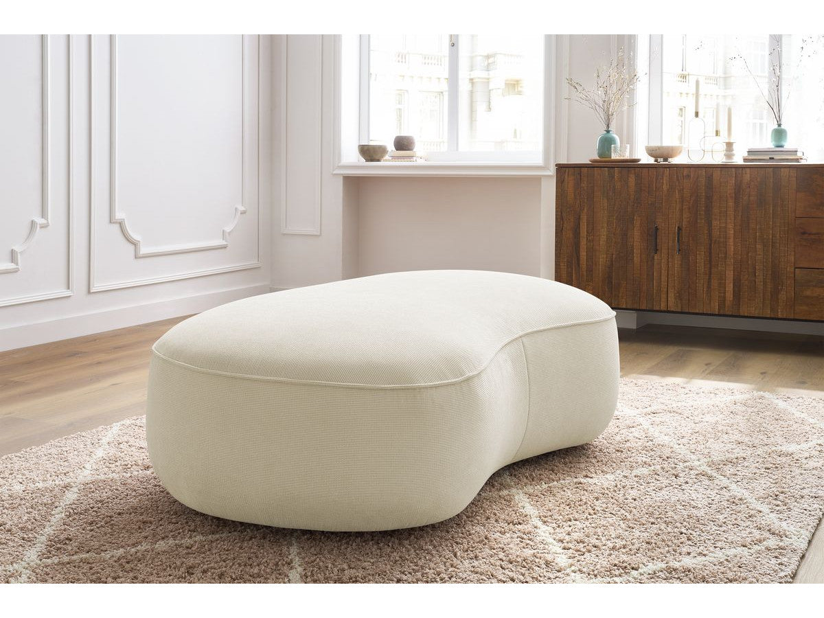 Pouf SAINT-GERMAIN tissu texturé