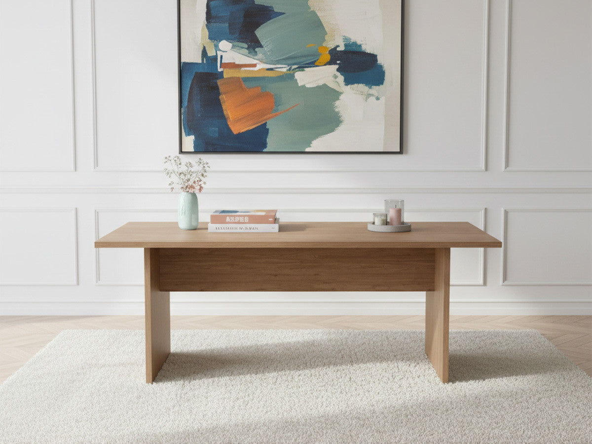 AGATHE 200 cm eikenhouten eettafel