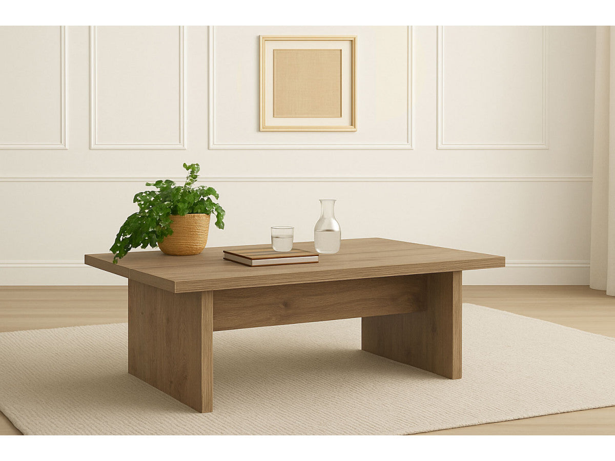 LOANA 120 cm salontafel met houtlook