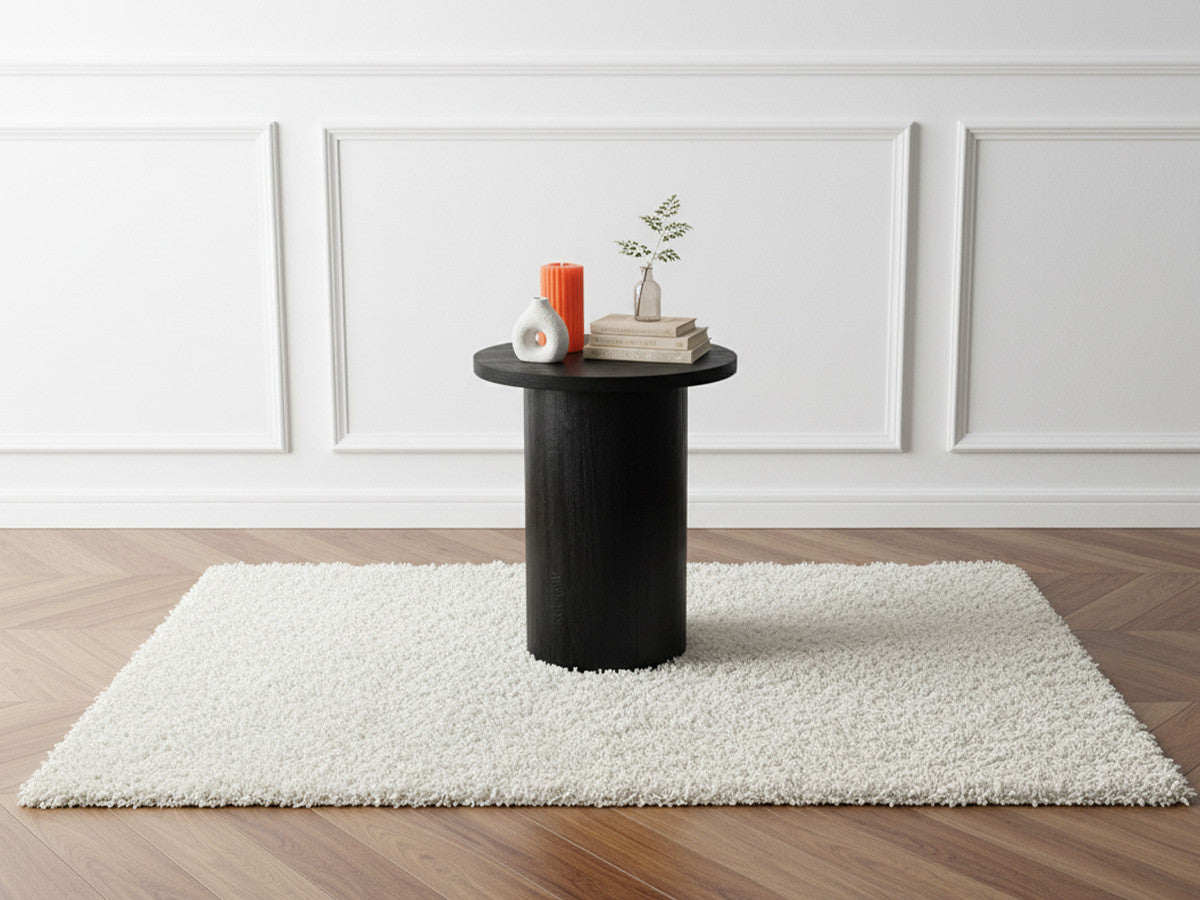Table basse D.40 cm GIGI bois massif de manguier noir