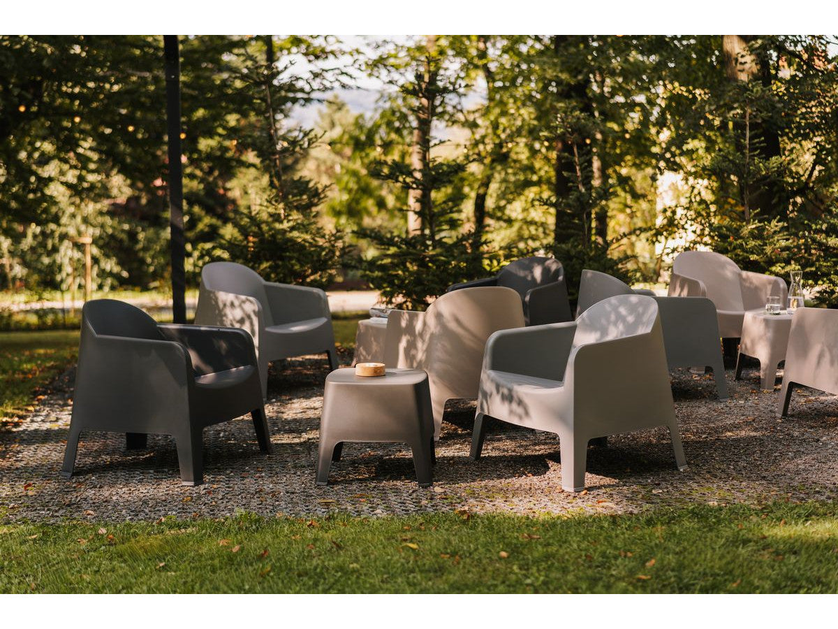 Table de salon de jardin carrée 49 cm MILOS