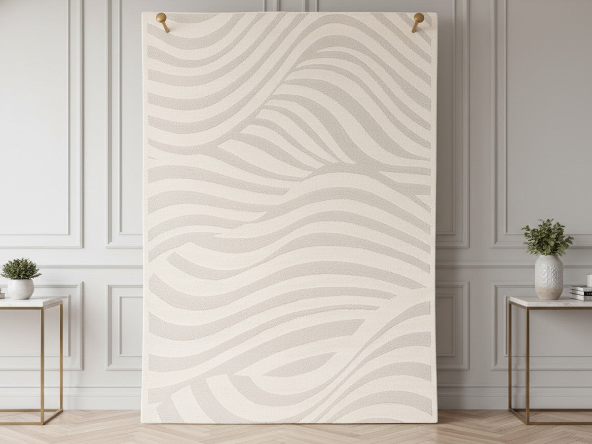 Avalon kortpolig vloerkleed met abstract patroon