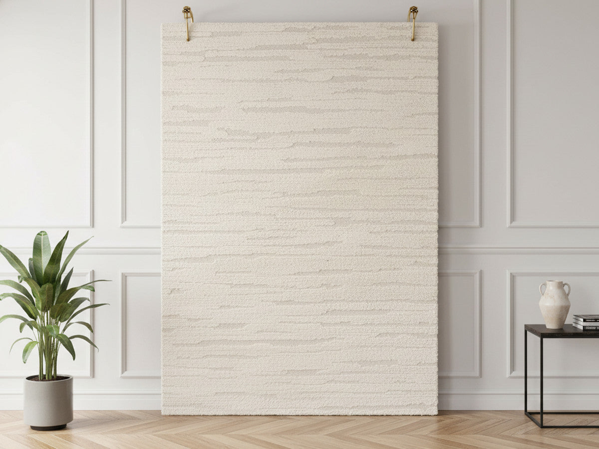 LORIS kortpolig vloerkleed met abstract patroon