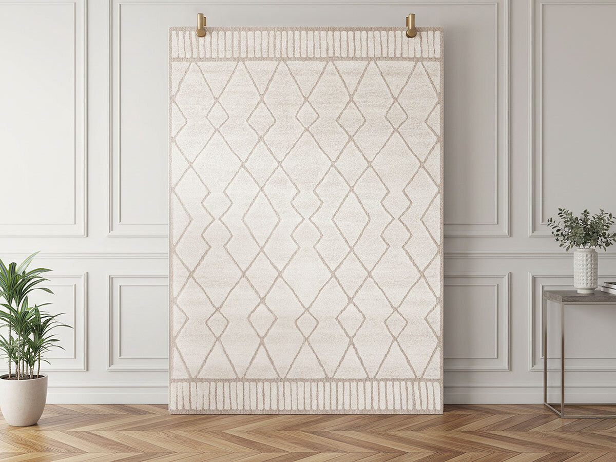 AGOSTO laagpolig tapijt met abstract patroon