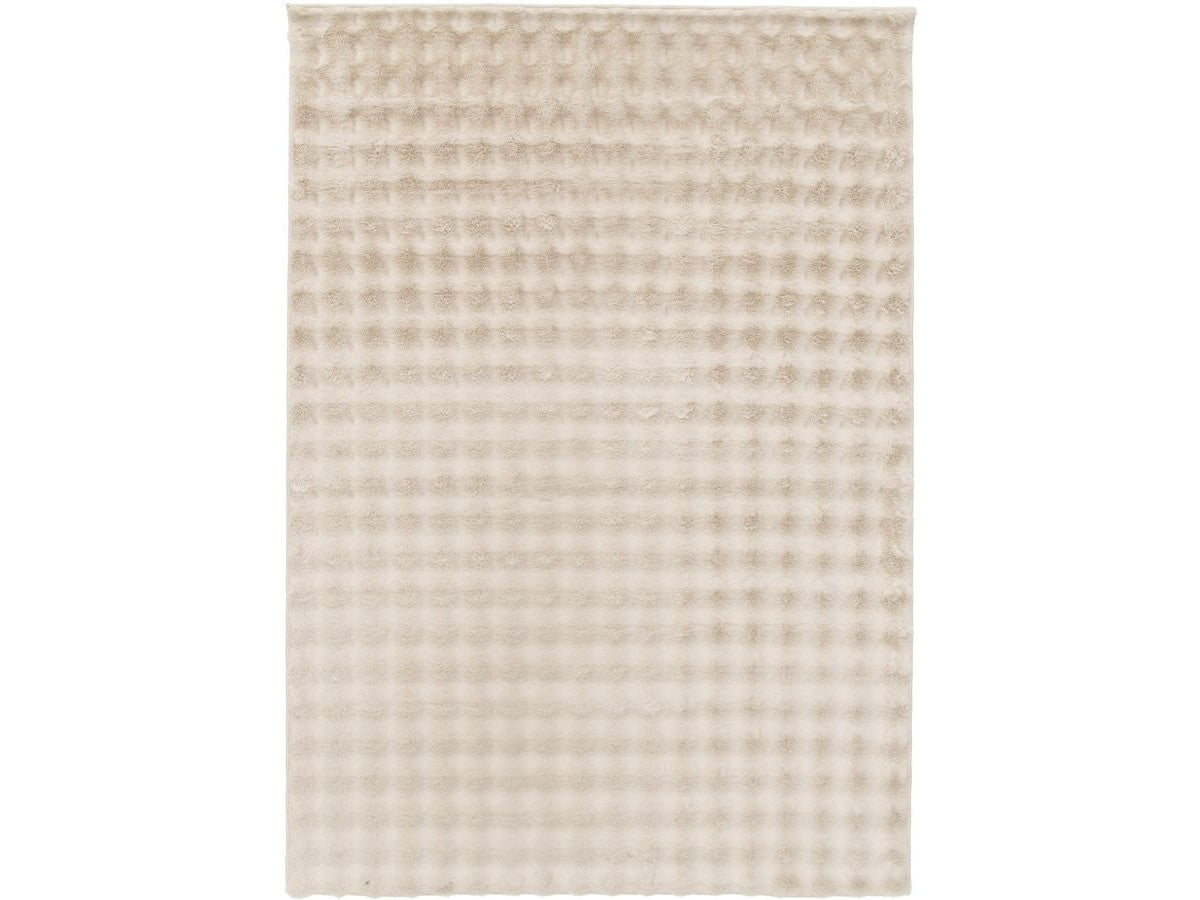 Tapis poil ras BOB uni en relief 3D