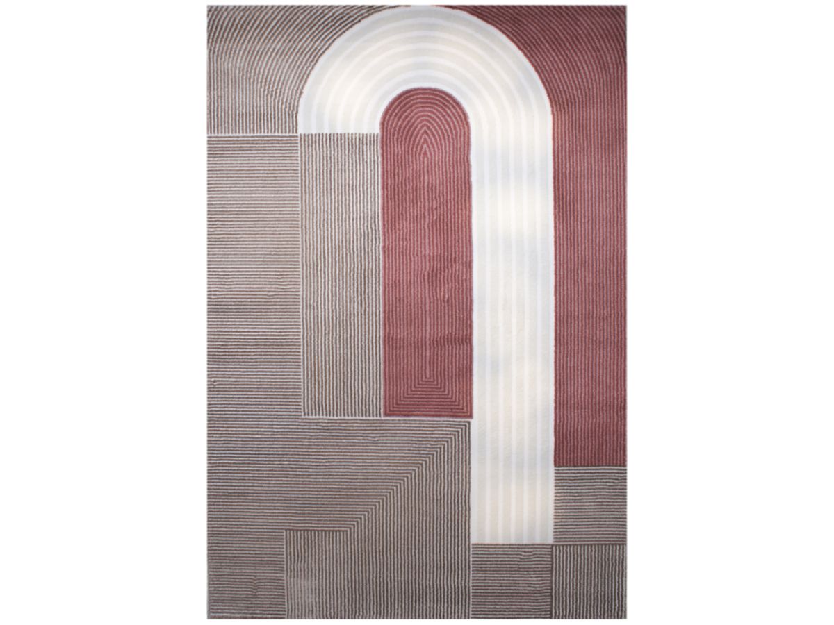 Tapis poils court FRANE motif géometrique