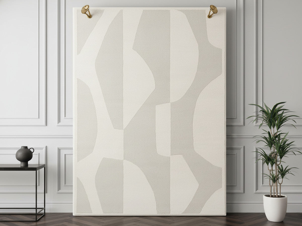 Tapis poils courts ELIOR motif abstrait