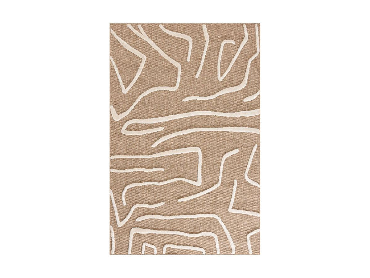 ERIKA laagpolig vloerkleed met grafisch patroon