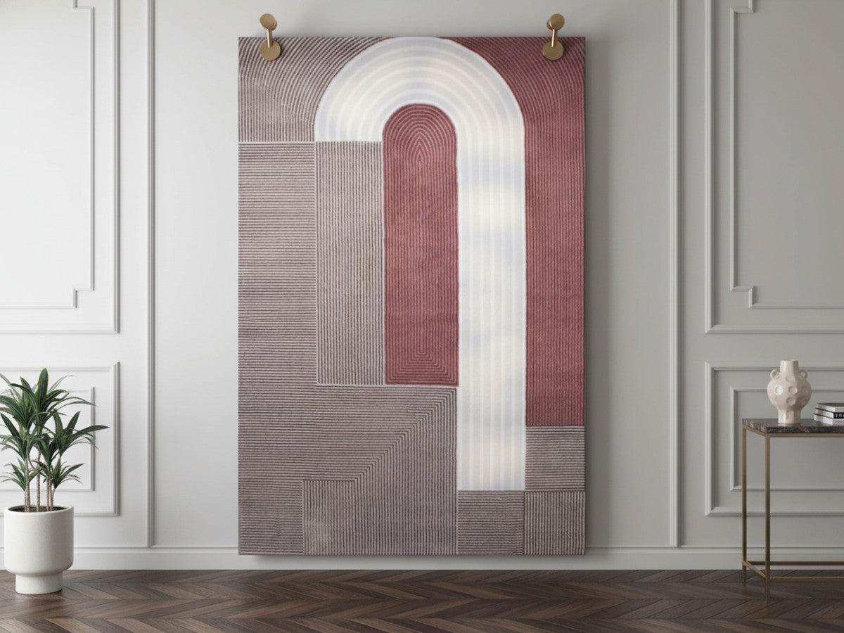 Tapis poils courts FRANE motif géometrique