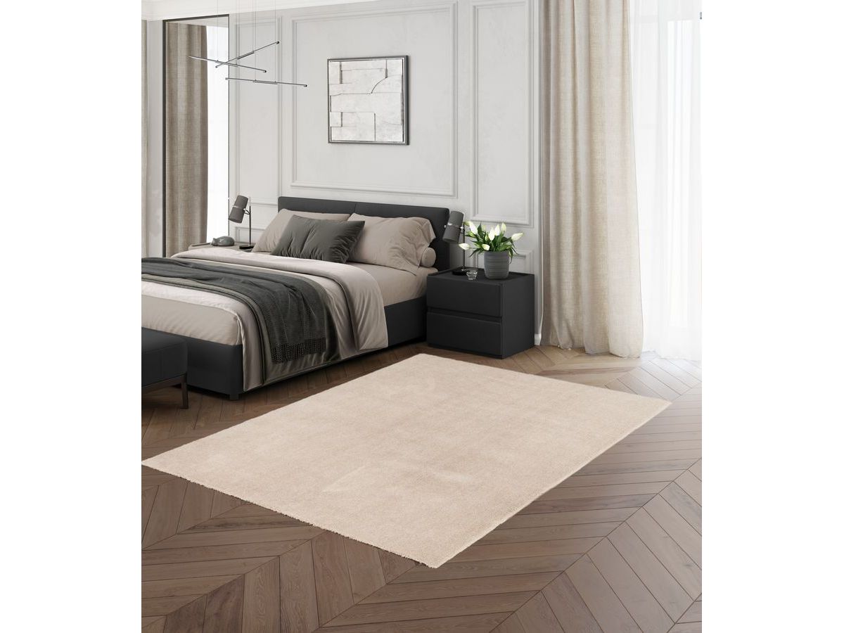 Tapis poils courts lavable SIMEO uni