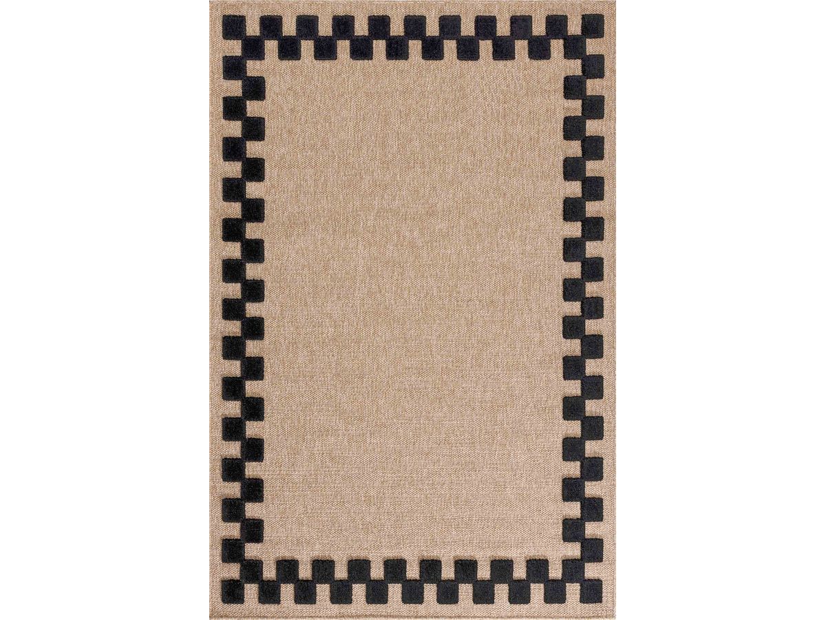 Tapis poils courts PALOMA aspect jute