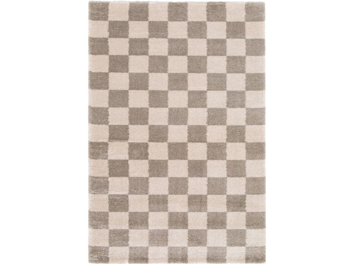 Tapis poils long BLITZ motif géométrique