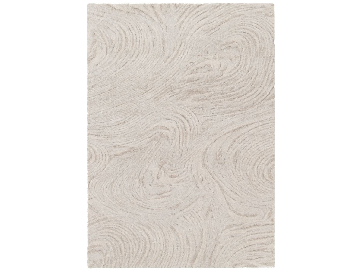 LOVINA langpolig vloerkleed met abstract patroon