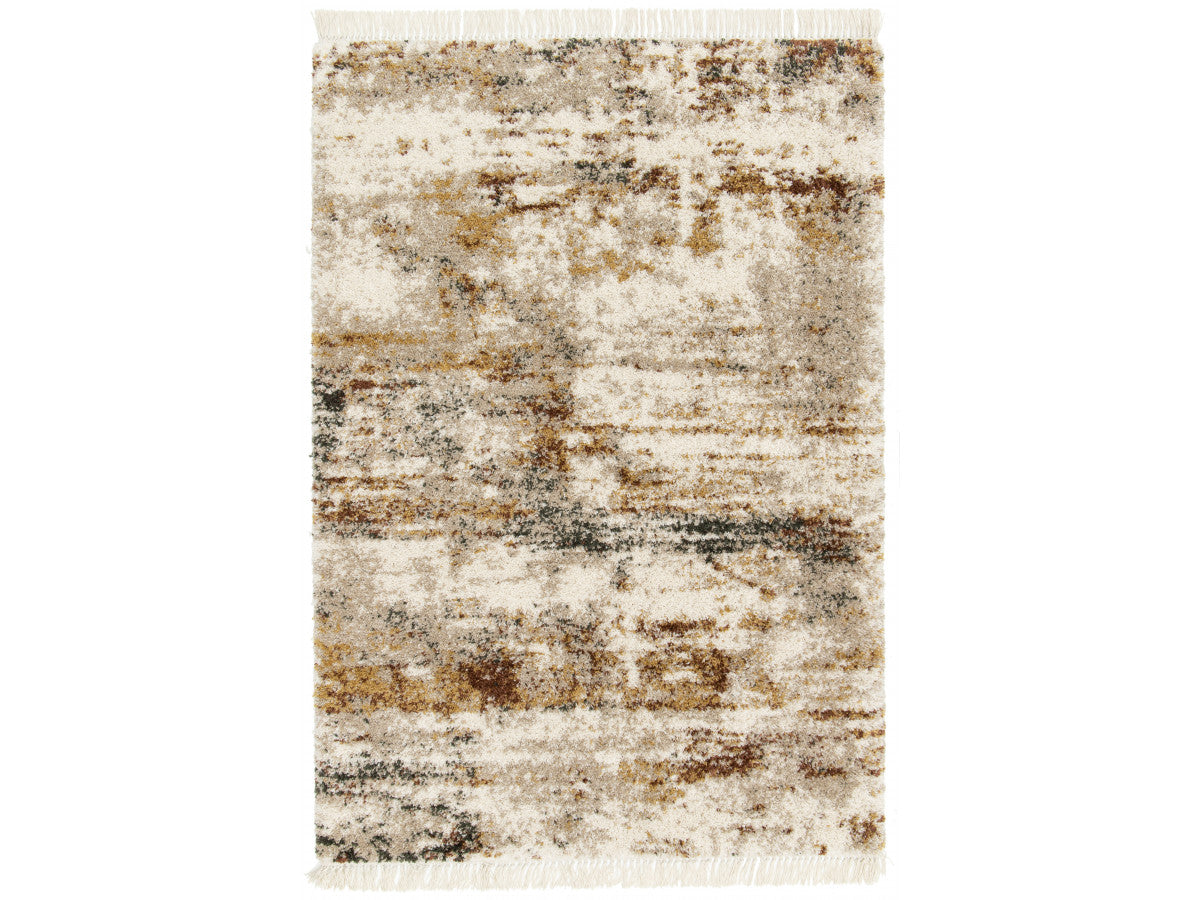 Tapis poils longs GALO motif abstrait