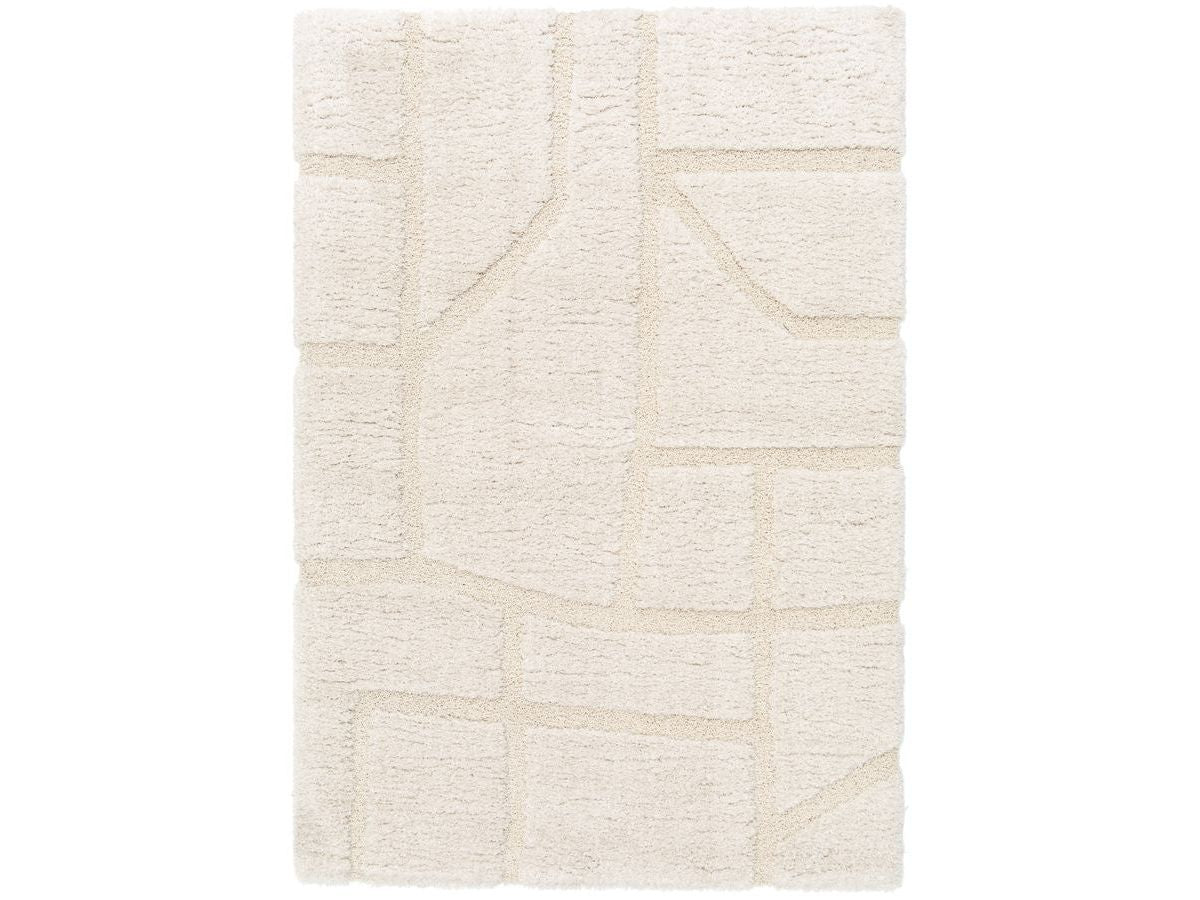 Tapis poils longs MARINA motif graphique