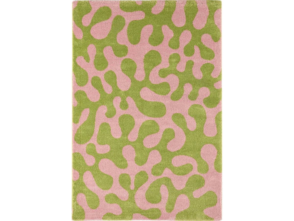 Tapis poils longs MARTY motif rétro