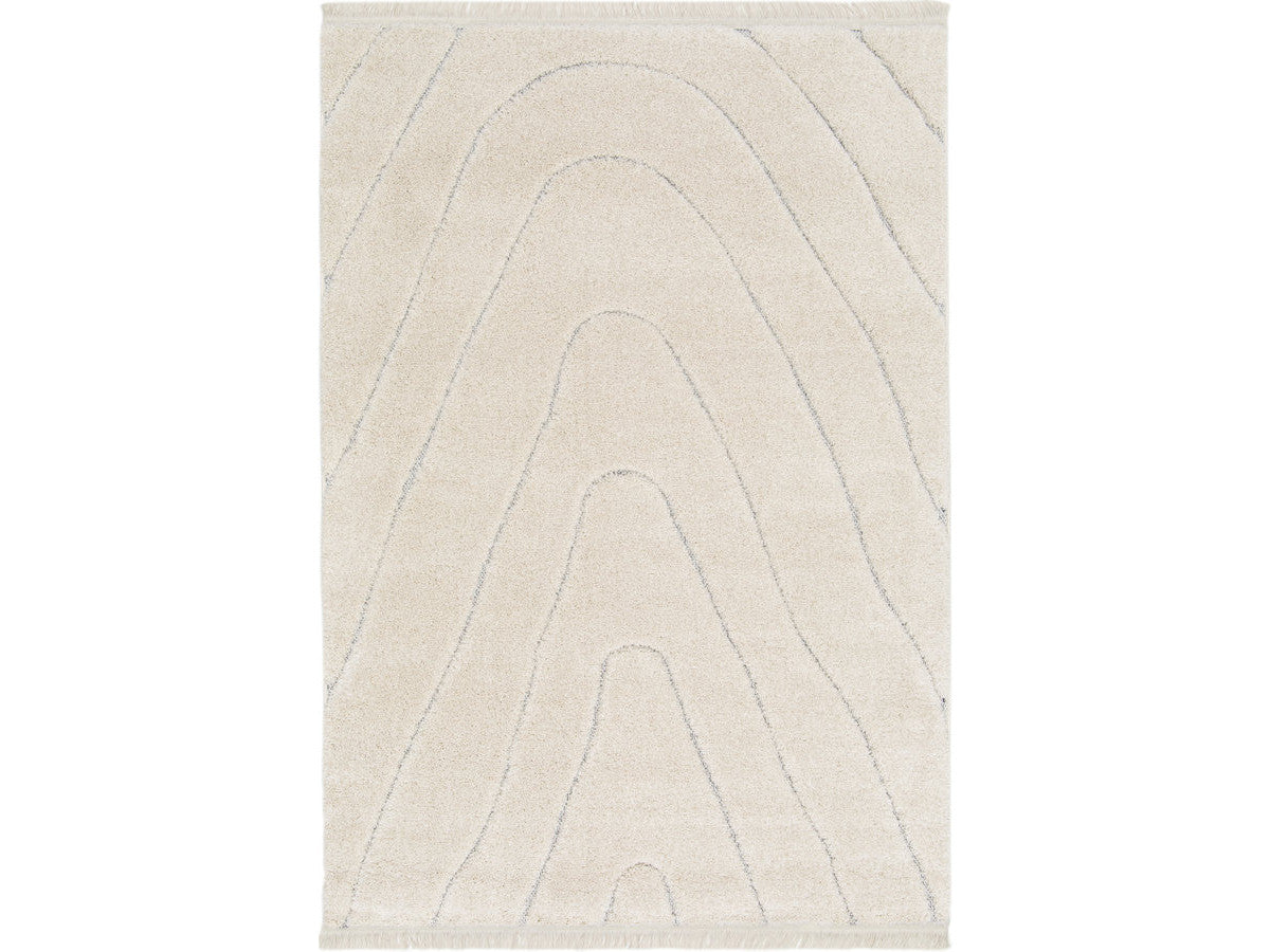 MELINE hoogpolig tapijt met grafisch patroon