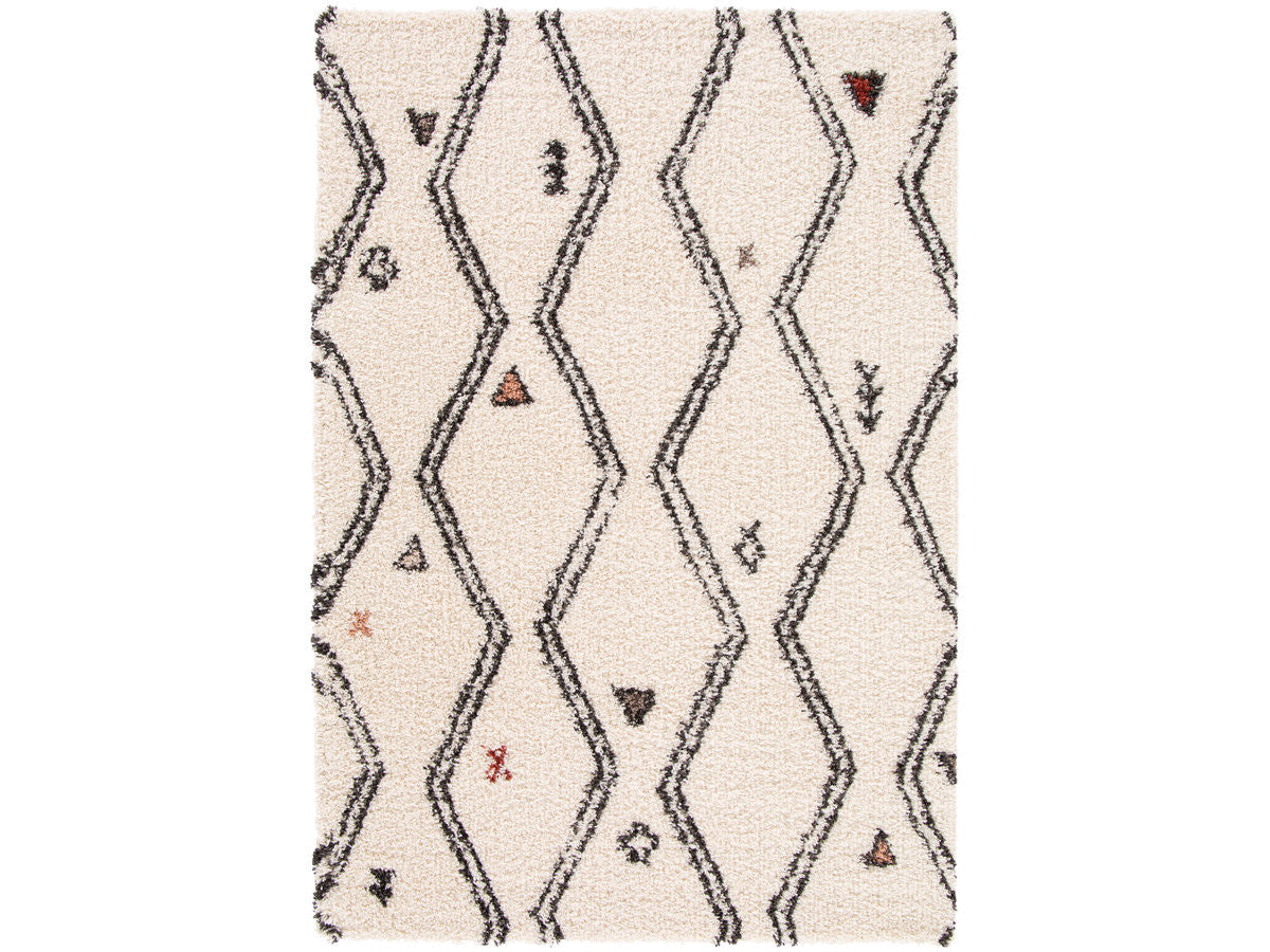 NALY hoogpolig tapijt met grafisch patroon