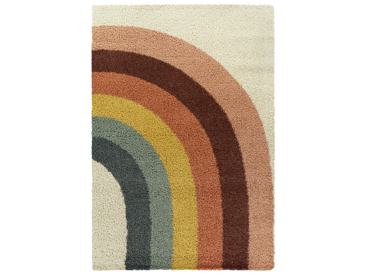 Tapis poils mi-longs CLAIRE motif abstrait