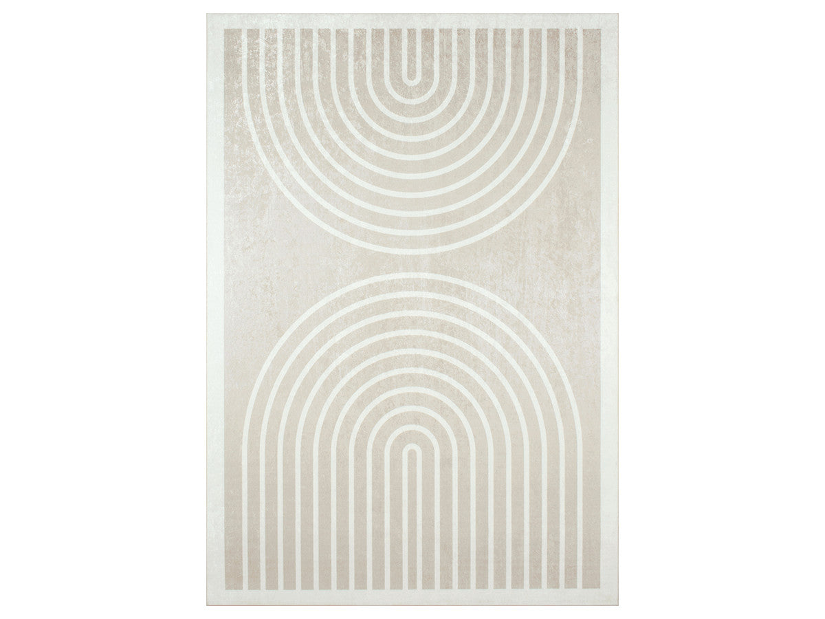 Tapis poils ras CALIX motif abstrait