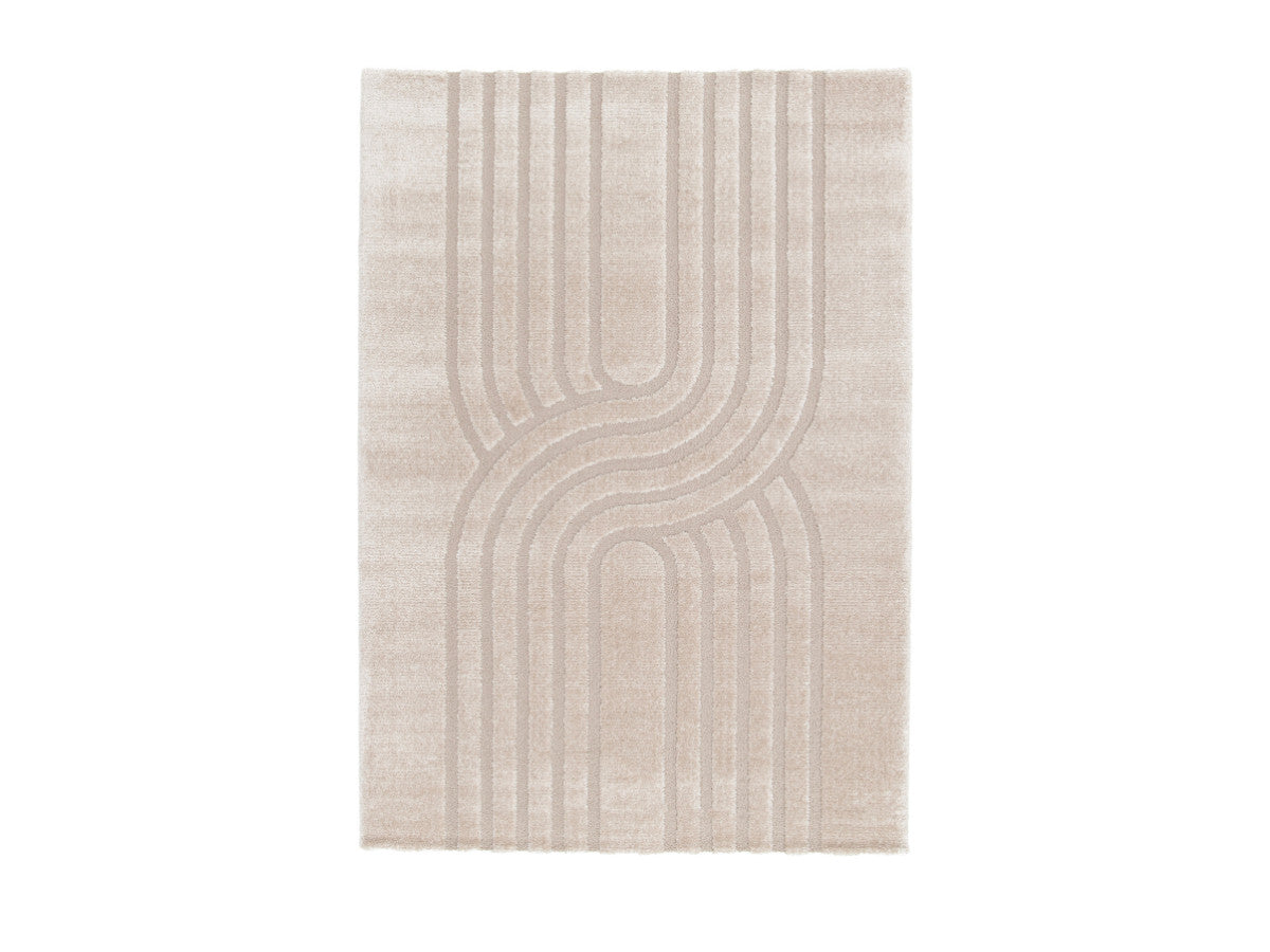 GEORGES laagpolig vloerkleed met abstract patroon