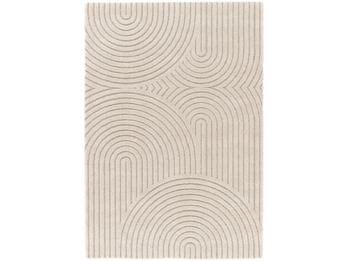 HERVE laagpolig vloerkleed met abstract patroon