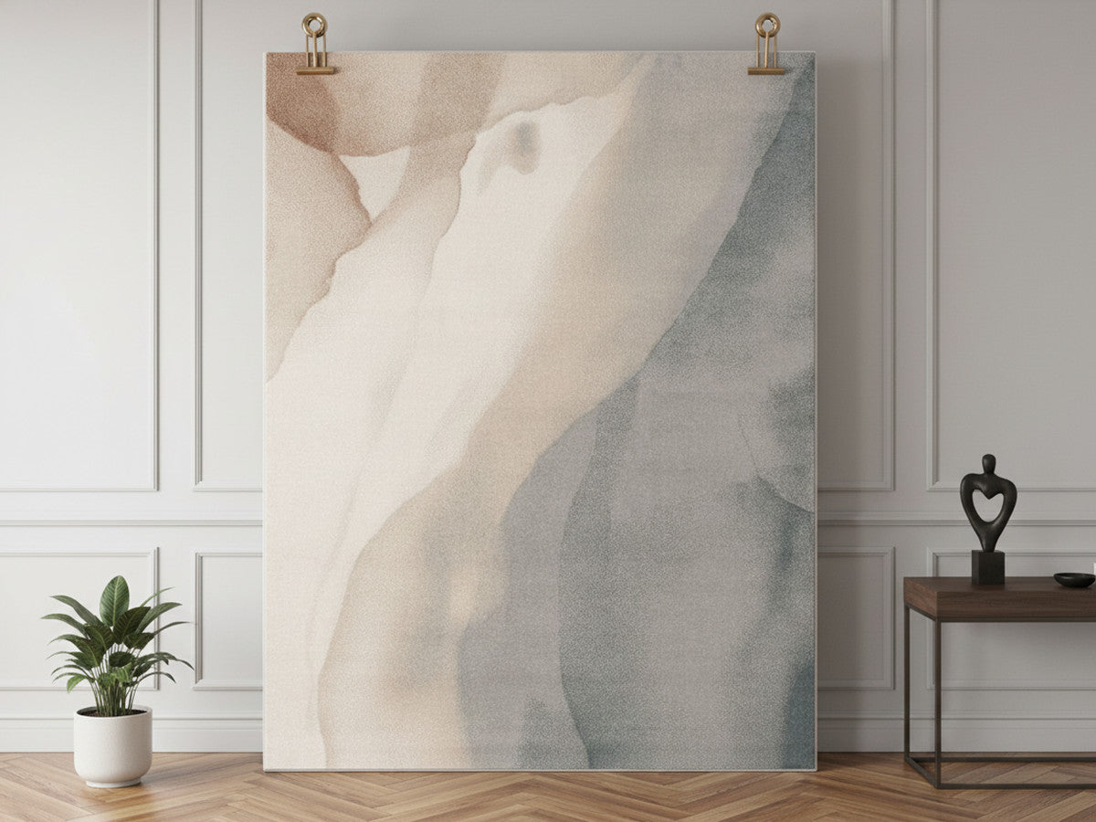 LIVIO laagpolig vloerkleed met abstract patroon