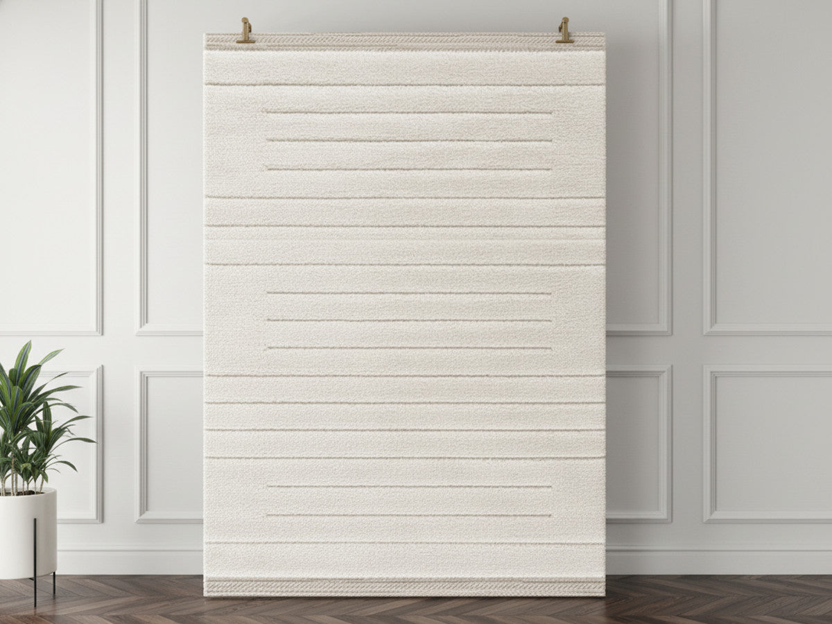 Tapis poils ras LUBIO motif graphique