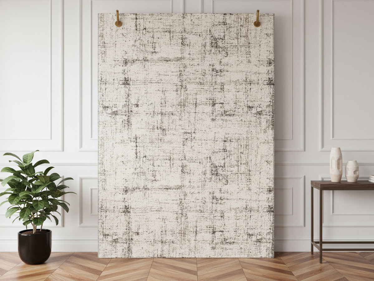 Tapis poils ras MAGGIE motif abstrait