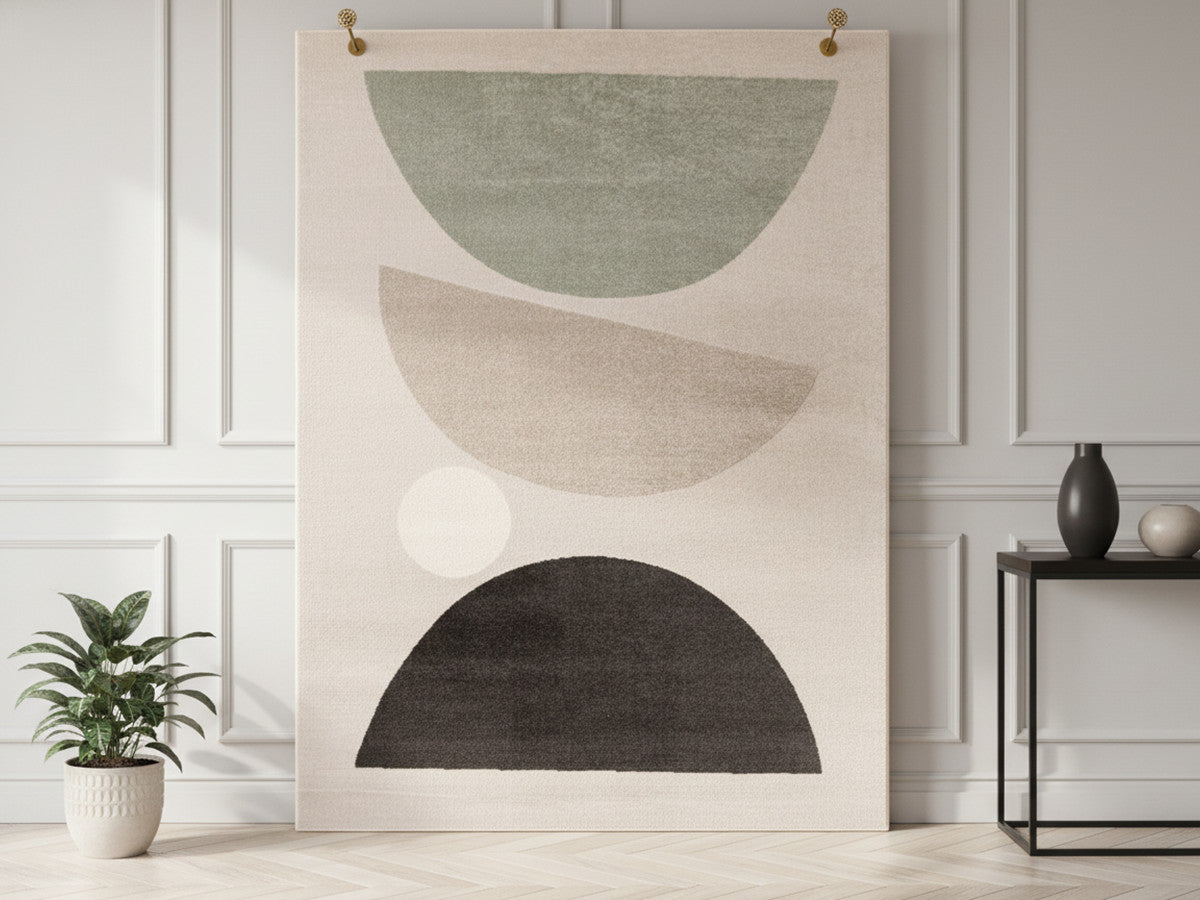 MARTINE laagpolig vloerkleed met abstract patroon