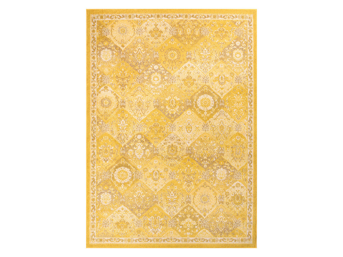 Tapis poils ras MIRA motif vintage