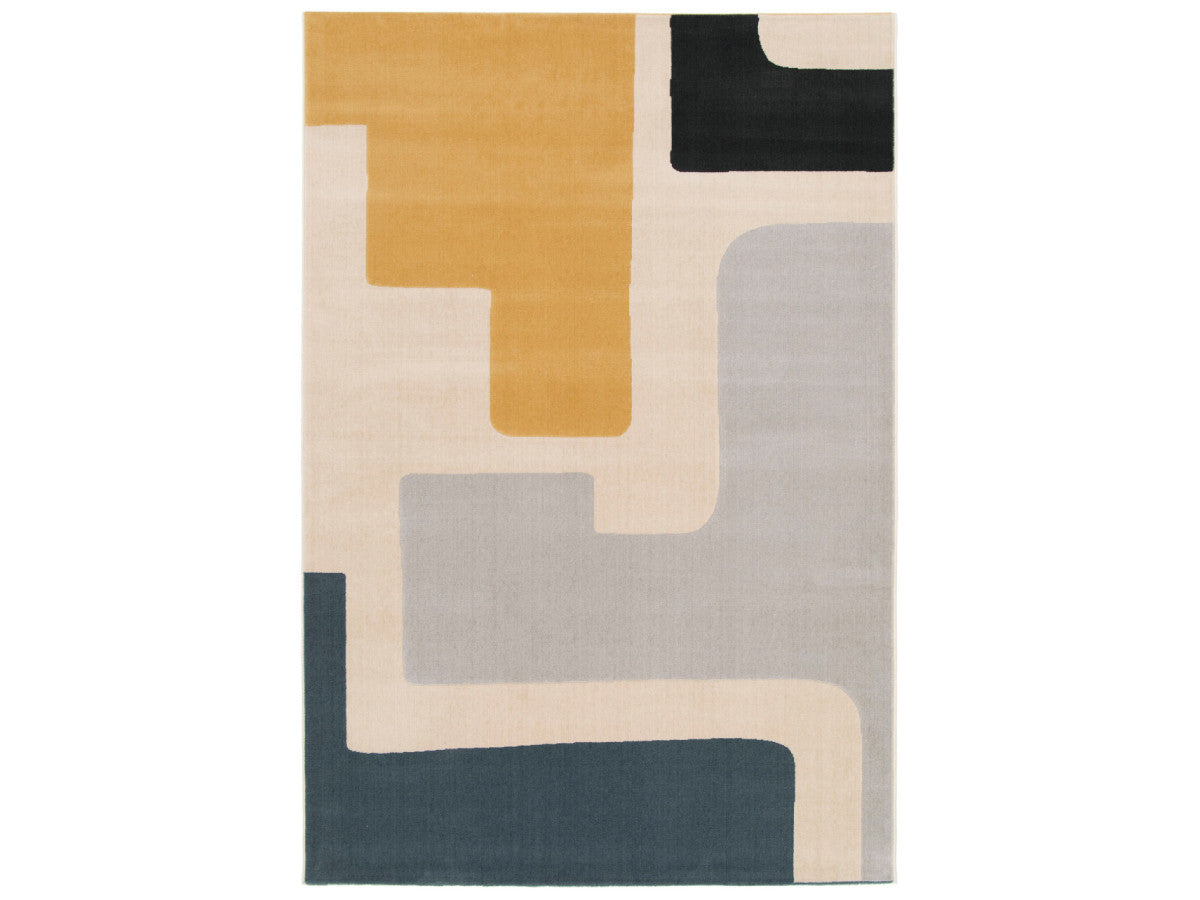 MONIQUE laagpolig vloerkleed met abstract patroon