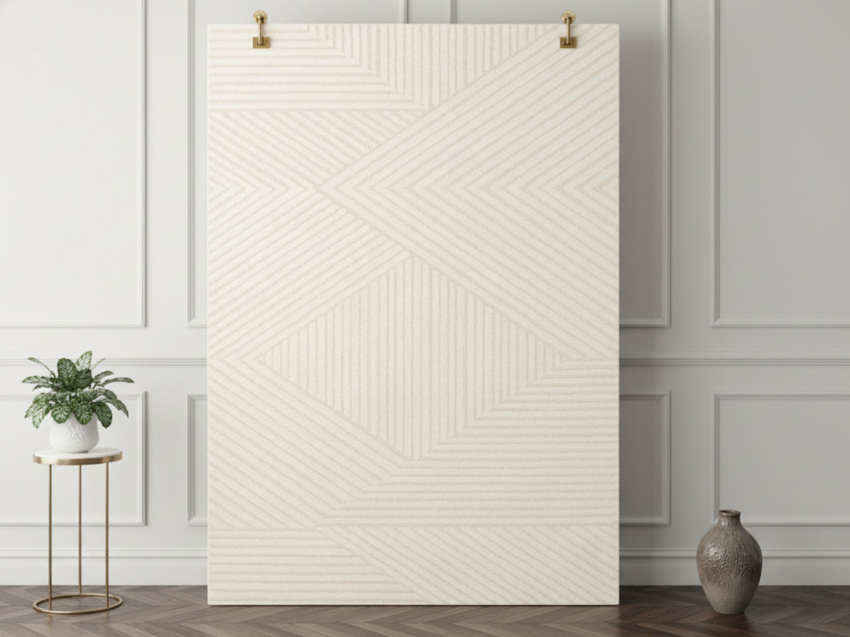 OLIVIER laagpolig vloerkleed met abstract patroon