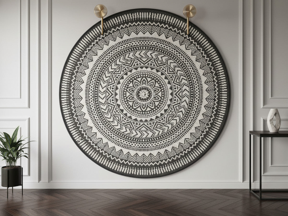 SIENNA laagpolig vloerkleed met vintage patroon