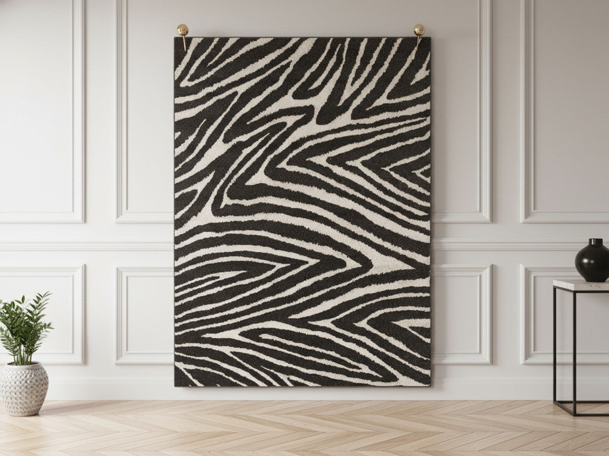 ZAYN laagpolig vloerkleed met abstract patroon